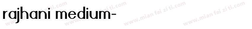 rajhani medium字体转换